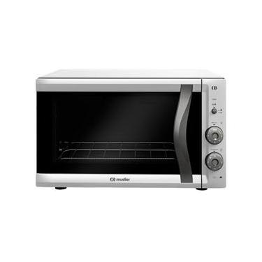 Imagem de Forno Elétrico de Bancada Mueller MFB50F 50L 1800W com Vidro Duplo Grill Branco 220V