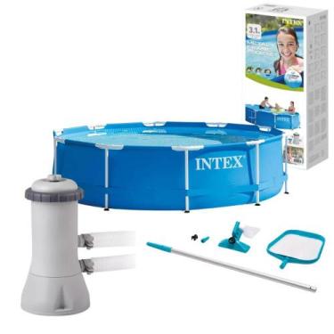 Imagem de Piscina de Armação Redonda 6.503 Litros Intex Com Bomba Filtrante e Ki