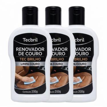 Imagem de Kit com 3un Renovador de Couro Tecbril 200 Gramas