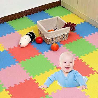 Imagem de Kit 4 Tapetes Tatames Infantil Unisex Eva 50 X 50 X 1cm 10mm AM/VV/VM/LJ