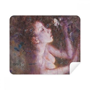 Imagem de E Minor XJJ Pano de limpeza de pintura a óleo Limpador de tela 2 peças Tecido de camurça