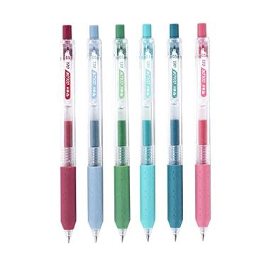 Imagem de AIHAO Caneta de tinta gel de desenho, ponta fina (0,5 mm), caneta gel Morandi cores, diário, coloração adulto, anotações para escritório escolar e casa