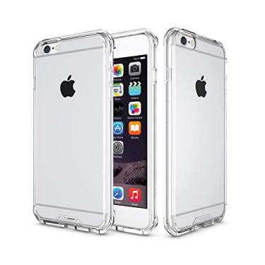 Imagem de Capa de celular ITEUU para iPhone 6 resistente antichoque transparente bolsa de ar acrílico traseira para iPhone 6S, Clear