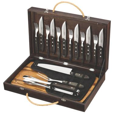 Imagem de Conjunto para Churrasco Tramontina 21198966 - 17 Peças