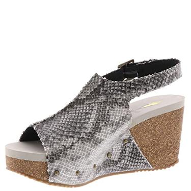 Imagem de VOLATILE Sandálias esportivas femininas Division Leopard casual salto alto 7,6 cm e acima - marrom, Preto Multi, 40