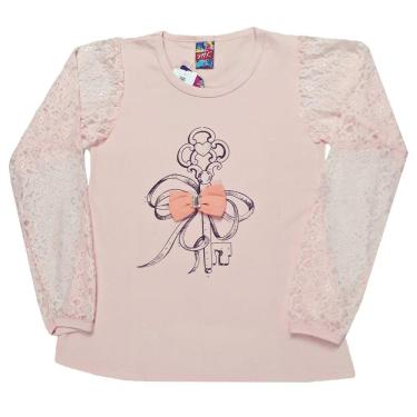 Imagem de Blusa de cotton Festa c/ Manga Longa em Renda nº 10 ao 16