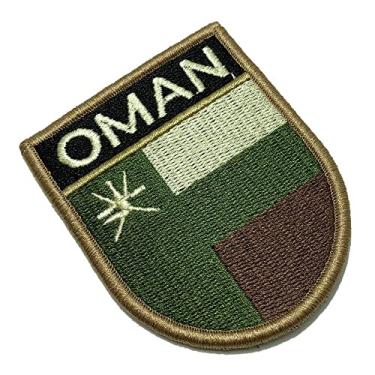 Imagem de BP0219EV03 Bandeira Omã Patch Bordado Fecho Contato