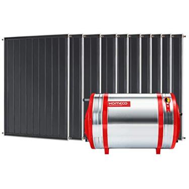 Imagem de Aquecedor Solar 1000 L Inox 316 baixa pressão desnível c/anôdo + 10 Coletores de 1m² MX Komeco