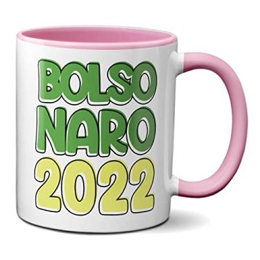 Imagem de Caneca Presente Crativo Presidente Bolsonaro 2022 (Rosa)