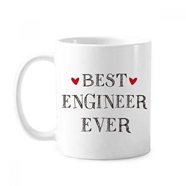 Imagem de Caneca de cerâmica Best Engineer Ever Quote Profession Mug Cerâmica Coffee Porcelain Cup Tableware