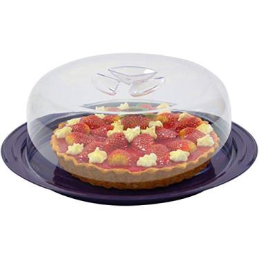 Imagem de Porta Bolo Redondo Boleira Com Tampa Cozinha Confeitaria