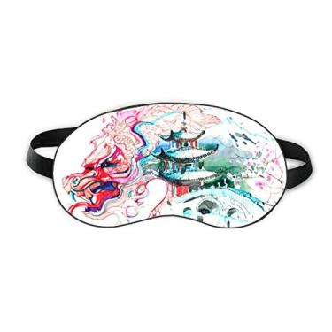 Imagem de China Ponte de dragão chinês, desenho, sono, proteção de olhos macia para noite