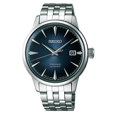 Imagem de SEIKO Relógio automático analógico masculino com pulseira de aço inoxidável SRPB41J1, p...