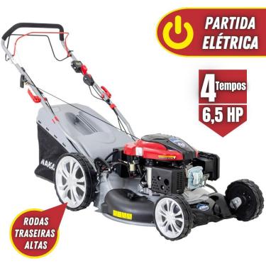 Imagem de Carrinho de Cortar Grama Nakashi LR225-TE 4T 6,5HP 196cc À Gasolina Partida Elétrica Co...