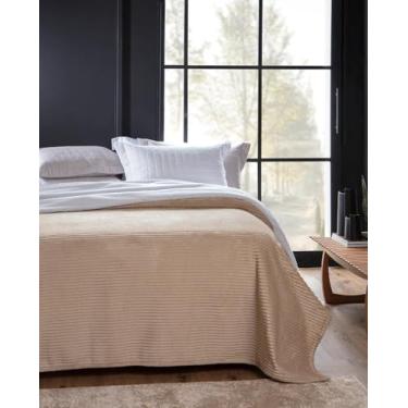 Imagem de Cobertor Extra Macio Sherpa Antialérgico 100% Poliéster - Jolitex - Bege Aveia - Casal