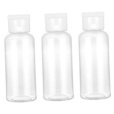 Imagem de GangQIZIIF 8 peças garrafas tamanho viagem shampoo armazenamento garrafa recarregável recipientes viagem garrafas vazias viagem sub garrafa cosmética mini espremer garrafa branca (cor: branco, si