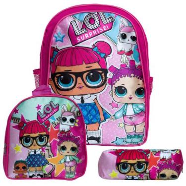 Imagem de Mochila Escolar Feminina com Lancheira Infantil LOL Surprise - TOYS 2U