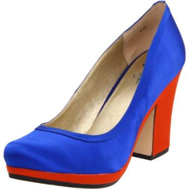 Imagem de Seychelles Sapatos Femininos Montreal, Cobalto/Laranja, 6.5