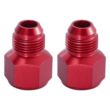 Imagem de X AUTOHAUX 2 peças de carro fêmea AN10 10AN para macho AN8 8AN flare mangueira redutor adaptador de encaixe de linha de combustível adaptador de anteparo do refrigerador de óleo combustível liga de