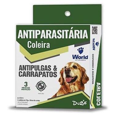 Imagem de Kit 12 Un Coleira Antipulgas Carrapatos World Dugs 17 Grs