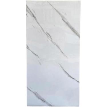 Imagem de Placa adesiva de papel para parede mármore branco 60x30cm c/1 peça 012