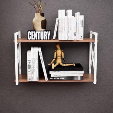 Imagem de Prateleira Industrial Livro Plástico Organização Estilo 60cm - BHS Met