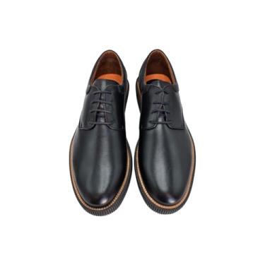 Imagem de Sapato Masculino Derby Argos LOUFRE em Couro Legítimo - Sola de Borracha (Preto, BR, Adulto, Numérico, 40)