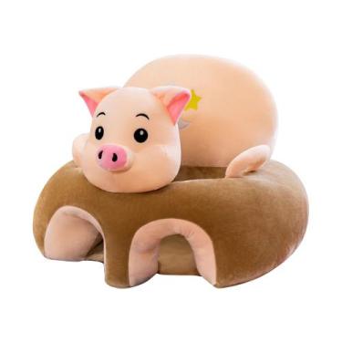 Imagem de Assento Almofada para Bebê Sentar Macio Acolchoado Sofazinho de Pelúci
