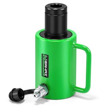 Imagem de Newhai Macaco oco hidráulico hidráulico de 20 toneladas oco com cilindro hidráulico de retração automática de curso de 5 cm para levantamento de tensão, construção, aplicações industriais (20