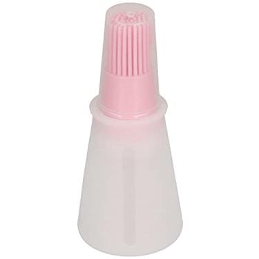 Imagem de Escova de óleo, silicone, multifuncional, molho, churrasco, óleo, escova com tampa de garrafa transparente, ferramenta de cozinha para assar, cozinhar, reuniões de família, material silicone, tamanho