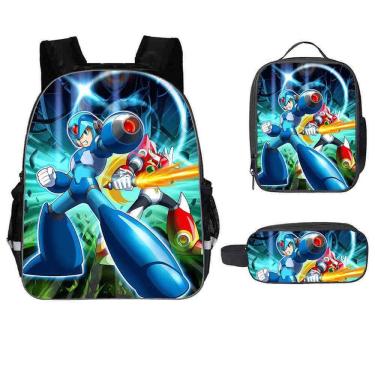 Imagem de Conjunto de mochilas Rockmans School Students com bolsa de ombro e caneta