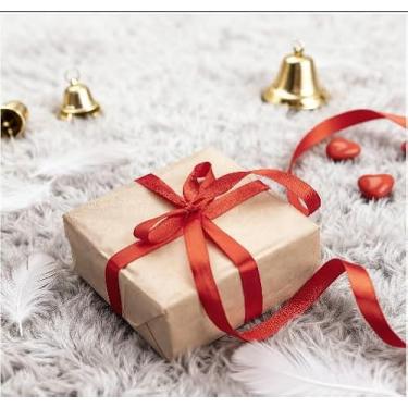 Imagem de Fita de cetim dupla face de 24 metros, fita de embrulho macia para artesanato DIY, fitas finas de poliéster de cor sólida para festas de festivais, decoração de casamento (vermelha)