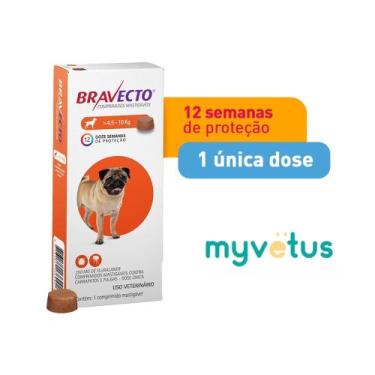Imagem de Bravecto antipulgas e carrapatos para cães de 4,5 a 10 kg msd
