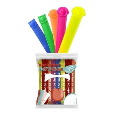 Imagem de Abaixador De Lingua Colorido Com Aroma e Sabor Pacote Com 40 Unidades