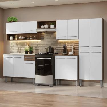 Imagem de Armário de Cozinha Completa 293cm com Pia Emilly Madesa 09