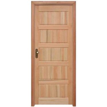 Imagem de Porta de Almofadas com Marco, Fechadura e Guarnições Rondosul Abertura