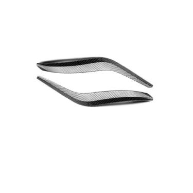 Imagem de Maçaneta do painel da porta interna do carro, esquerda e direita, apoio de braço da porta, guarnição, bege, preto, compatível com BMW X1 E84 2010-2016(Carbon fiber 2)