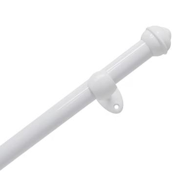 Imagem de Kit Varão Bella Arte Pratiko Pro 19mmx3m com 3 Suportes em Aço Revestido Branco