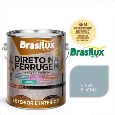 Imagem de Tinta Esmalte Direto Na Ferrugem 3,6 Litros Brasilux Escolha sua Cor S