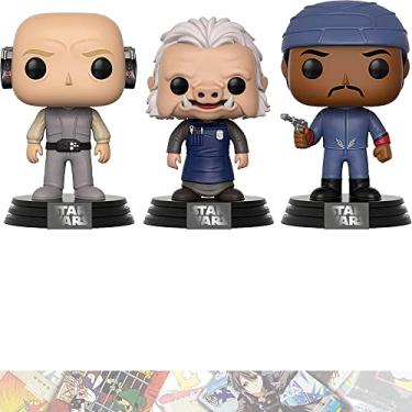 Imagem de Lobot, Ugnaught, Bespin Guard (Walmart Exc): P o p ! Conjunto de estatuetas de vinil com 1 cartão oficial compatível com tema S.W. (14957)