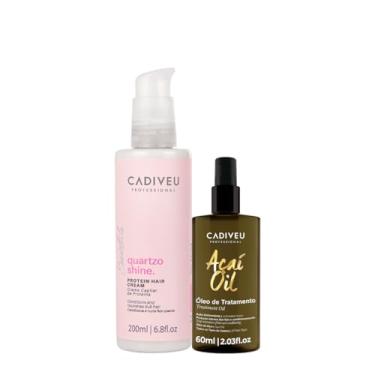 Imagem de Kit Cadiveu Essentials Quartzo Shine Pré- Shampoo e Açaí Oil 60 (2 produtos)