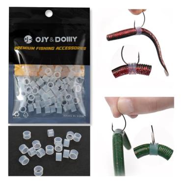 Imagem de Anéis de vedação Wacky Worm (pacotes 180/150/120) – Protetor de isca Senko de silicone resistente (sem ferramenta) | Evita que os graves rasguem plásticos macios | Serve para todos os vermes Senko