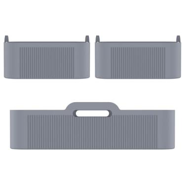 Imagem de KHZSPP Panela de silicone Airfryer de grande capacidade resistente ao calor forros de cesta de fritadeira a ar versátil cesta de silicone para forno ou vaporizador (cinza)