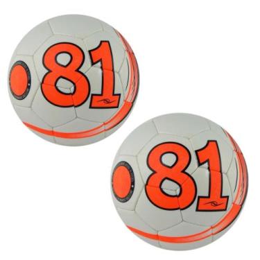 Imagem de Kit 2 Bolas Dalponte 81 Pentha Campo Futsal Society Costurada À Mão Or