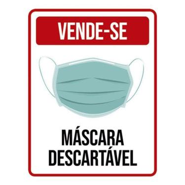 Imagem de Kit 5 Placas Vende-Se Máscara Descartável 36X46