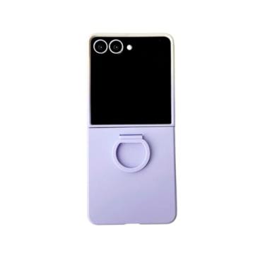 Imagem de Capa protetora dobrável com suporte para anel de dedo, capa fosca para celular Samsung Galaxy Z Flip 7 Fe Z Flip 6 Flip 5 (para Galaxy Z Flip 7/JB PP)