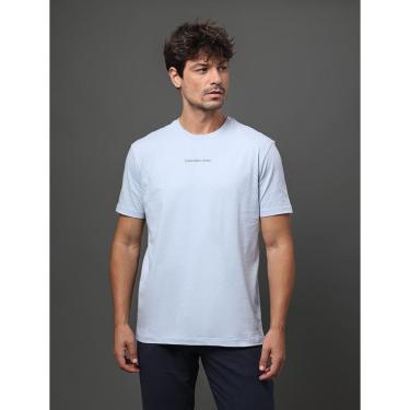 Imagem de Camiseta Masculina Logo Centralizado Calvin Klein Jeans Lavanda-Masculino