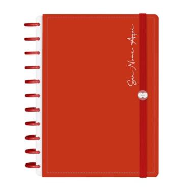 Imagem de Caderno De Disco Iscool Inteligente 140 Folhas Personalizado Solid Colors Vermelho G+