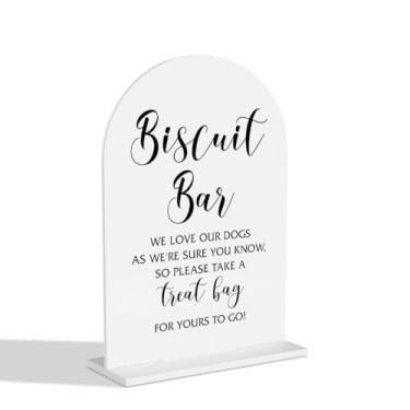 Imagem de Placa de barra de biscoito de casamento, leve uma placa, estilo minimalista, para noivado, chá de panela, cerimônia, recepção, evento, festa de aniversário, decoração de mesa de acrílico transparente