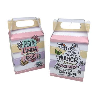 Imagem de 50 Lembrancinhas Caixinha Dia Da Mulher Seja Linda Como Você